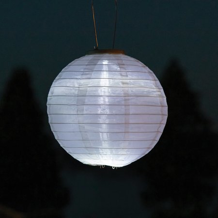 Allsop Home Garden 10in Glow Nylon Solar Lantern 31577